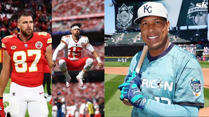 Patrick Mahomes, Travis Kelce-led Chiefs earn 3-word title from Royals captain Salvador Perez