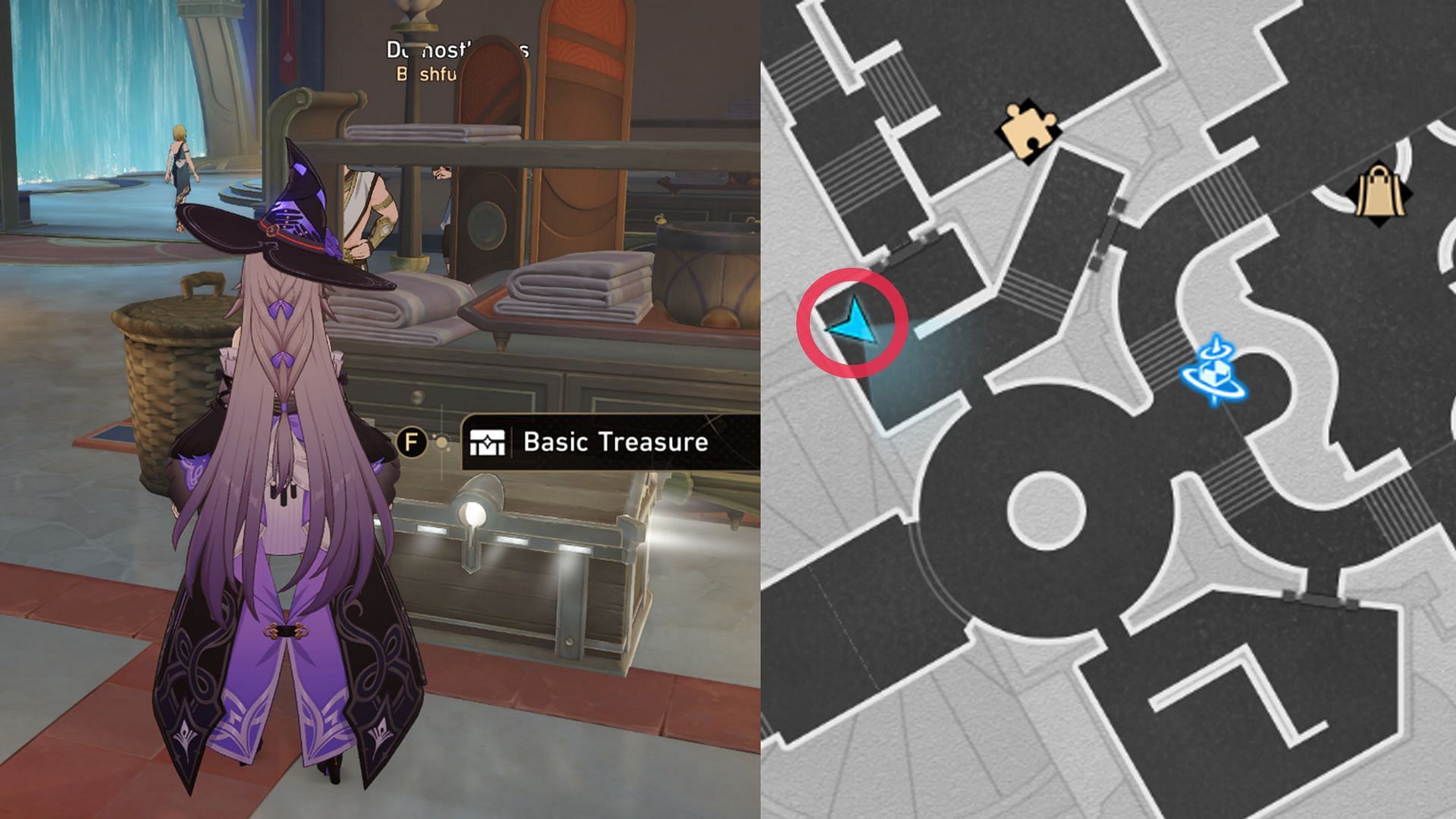 Location of Basic Treasure Chest #12 (Image via HoYoverse)