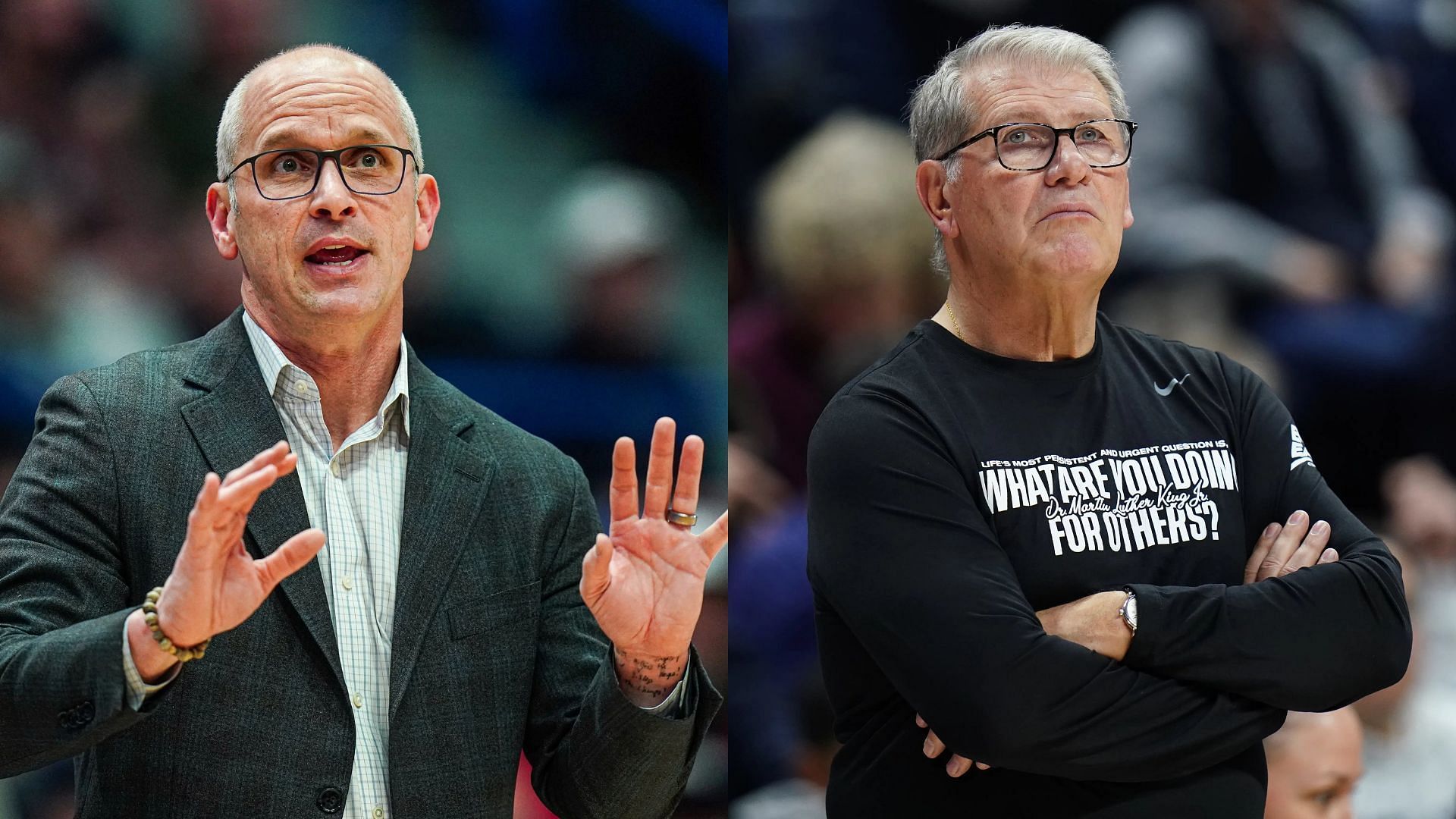 Dan Hurley and Geno Auriemma