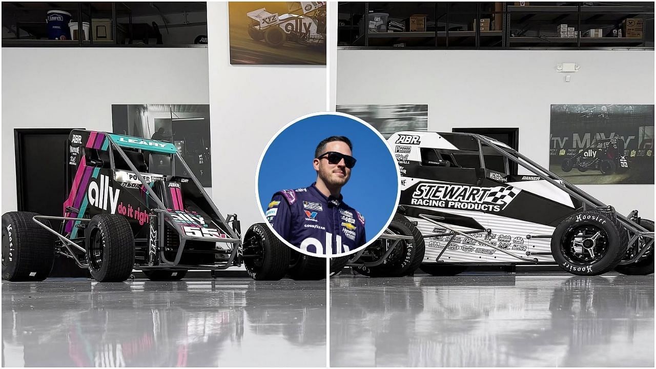 Alex Bowman Racing teases their four midget cars ahead of the 2025 Chili Bowl Nationals (Images from @alex_bowman on Instagram and Imagn)