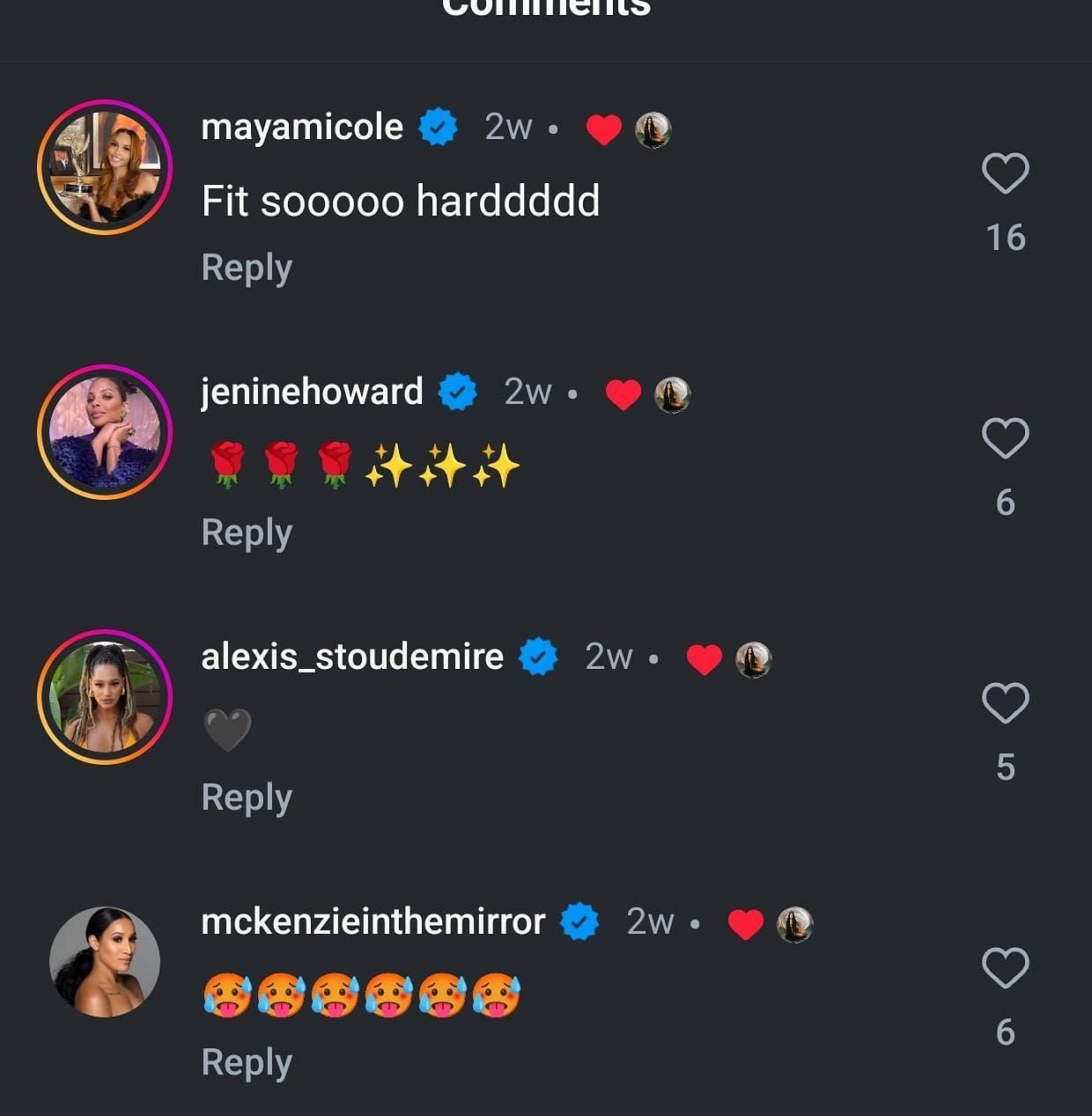 Comments on Mieka Reese&#039;s post on Instagram