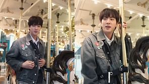 “Such a beautiful human being”— Internet react as BTS' Jin takes 100+ carousel rides for fans despite being dizzy and legs shaking