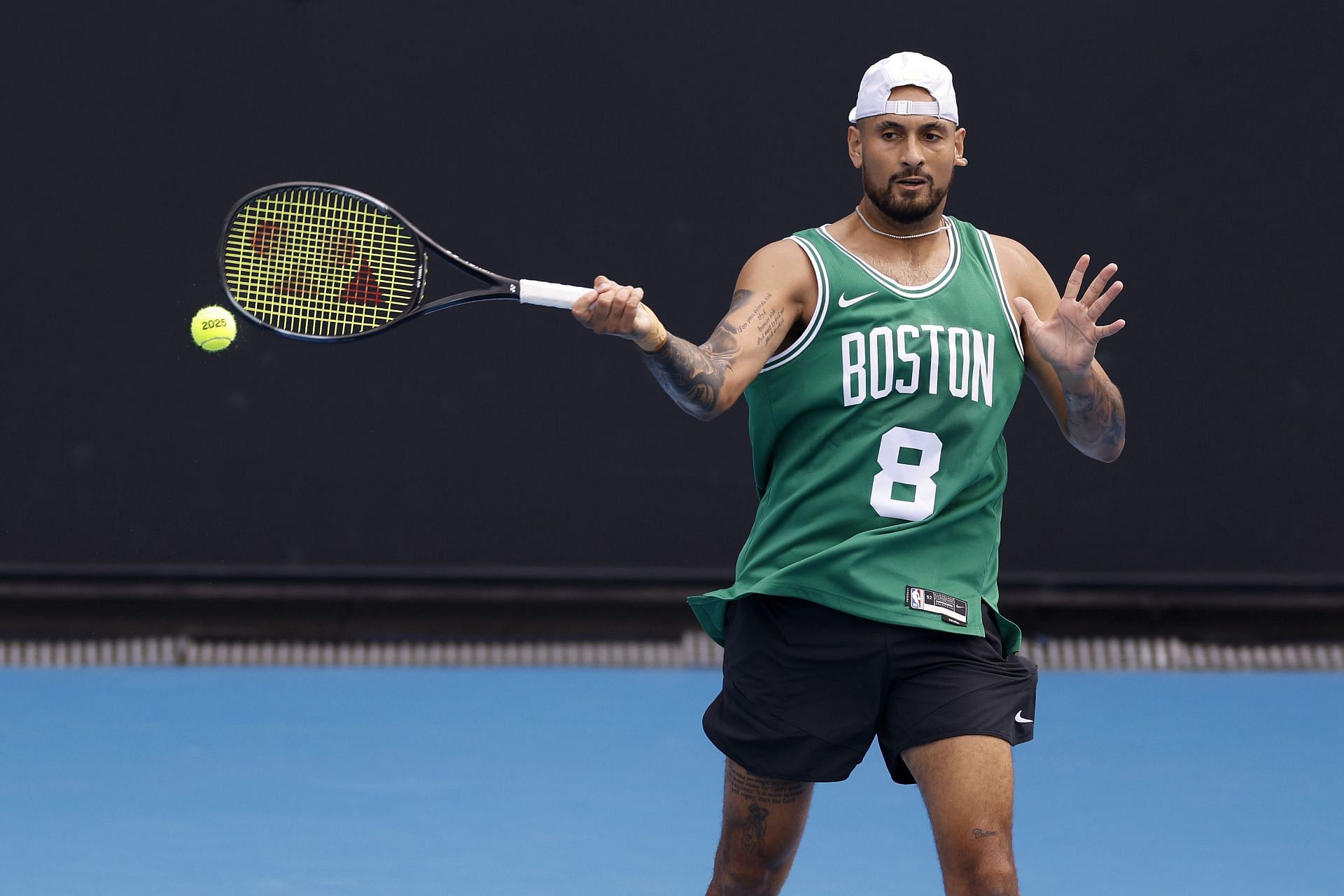 Nick Kyrgios train ahead of the 2025 Australian Open - Source: Getty