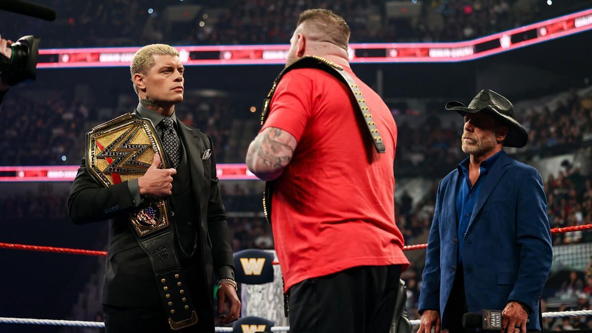 Cody Rhodes and Kevin Owens at Saturday Night