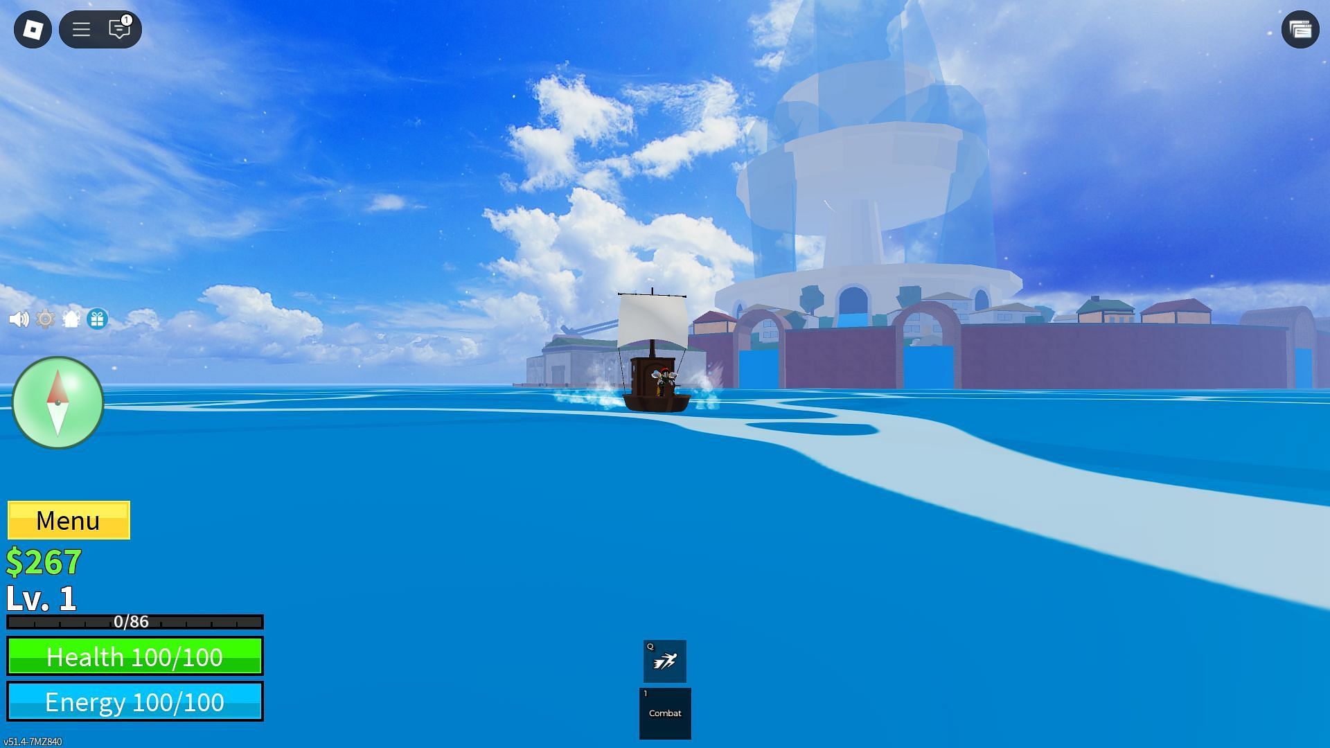 The Starter Island (Image via Roblox)