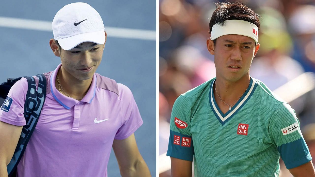 Juncheng Shang and Kei Nishikori