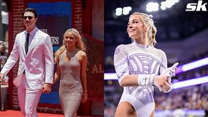 Paul Skenes can't hide his nerves while 2024 NL ROY's girlfriend Olivia Dunne scores impressive 9.825 in debut beam routine