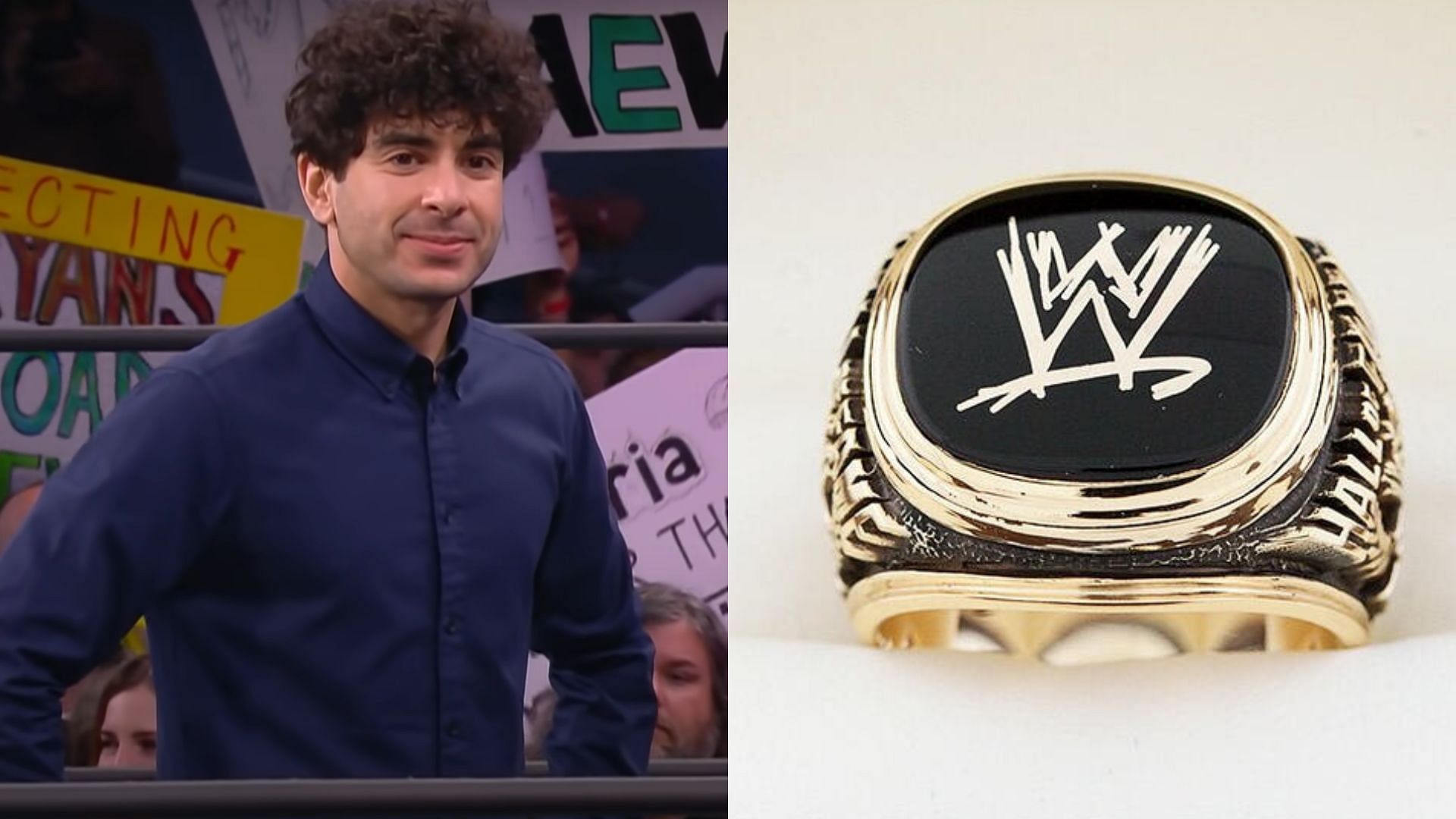 Tony Khan was praised by a WWE Hall of Famer. (Image credits: AEW YouTube channel &amp; wwe.com)