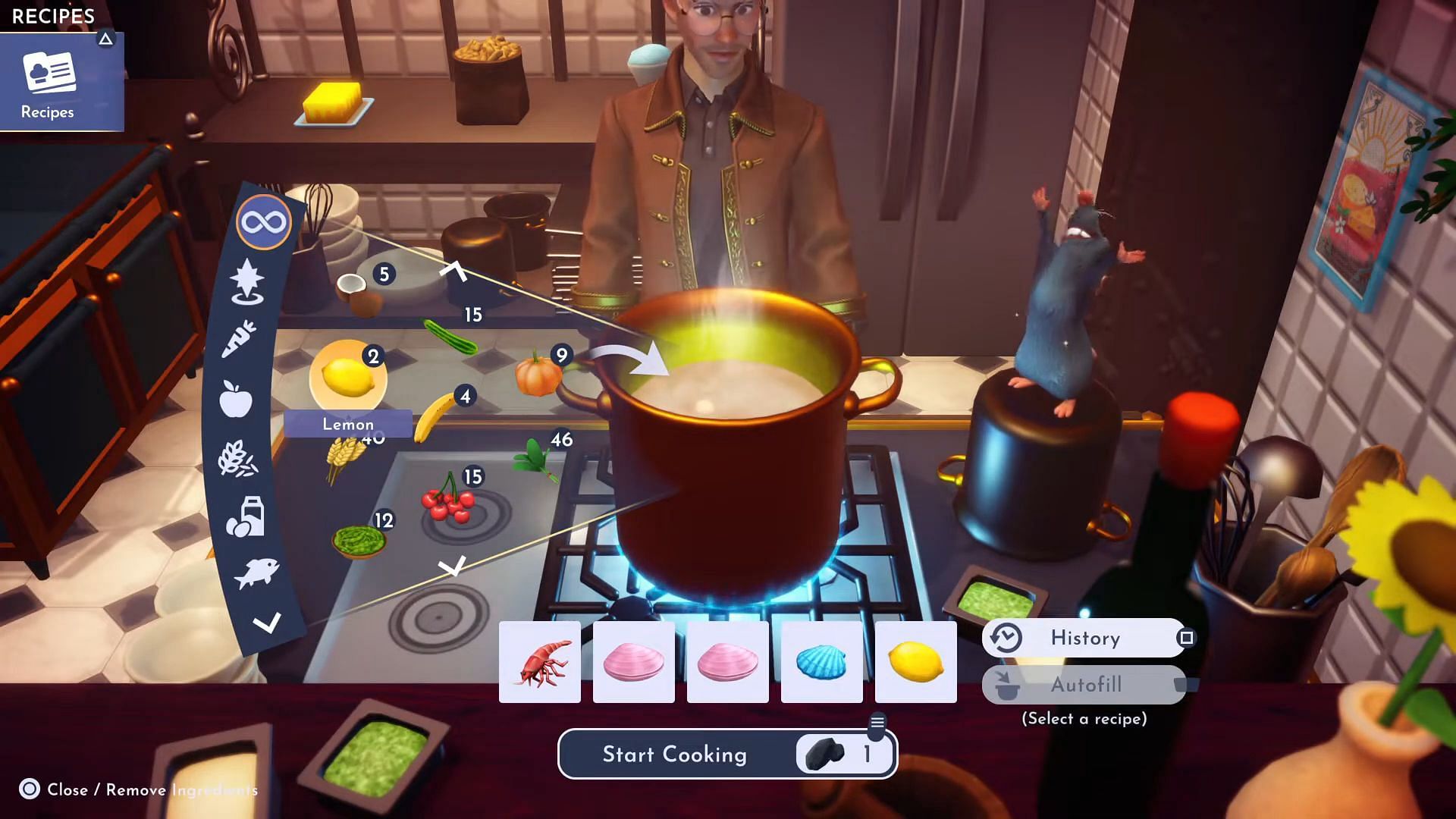 Cooking Station (Image via Gameloft || YouTube/@Greymane Gaming)