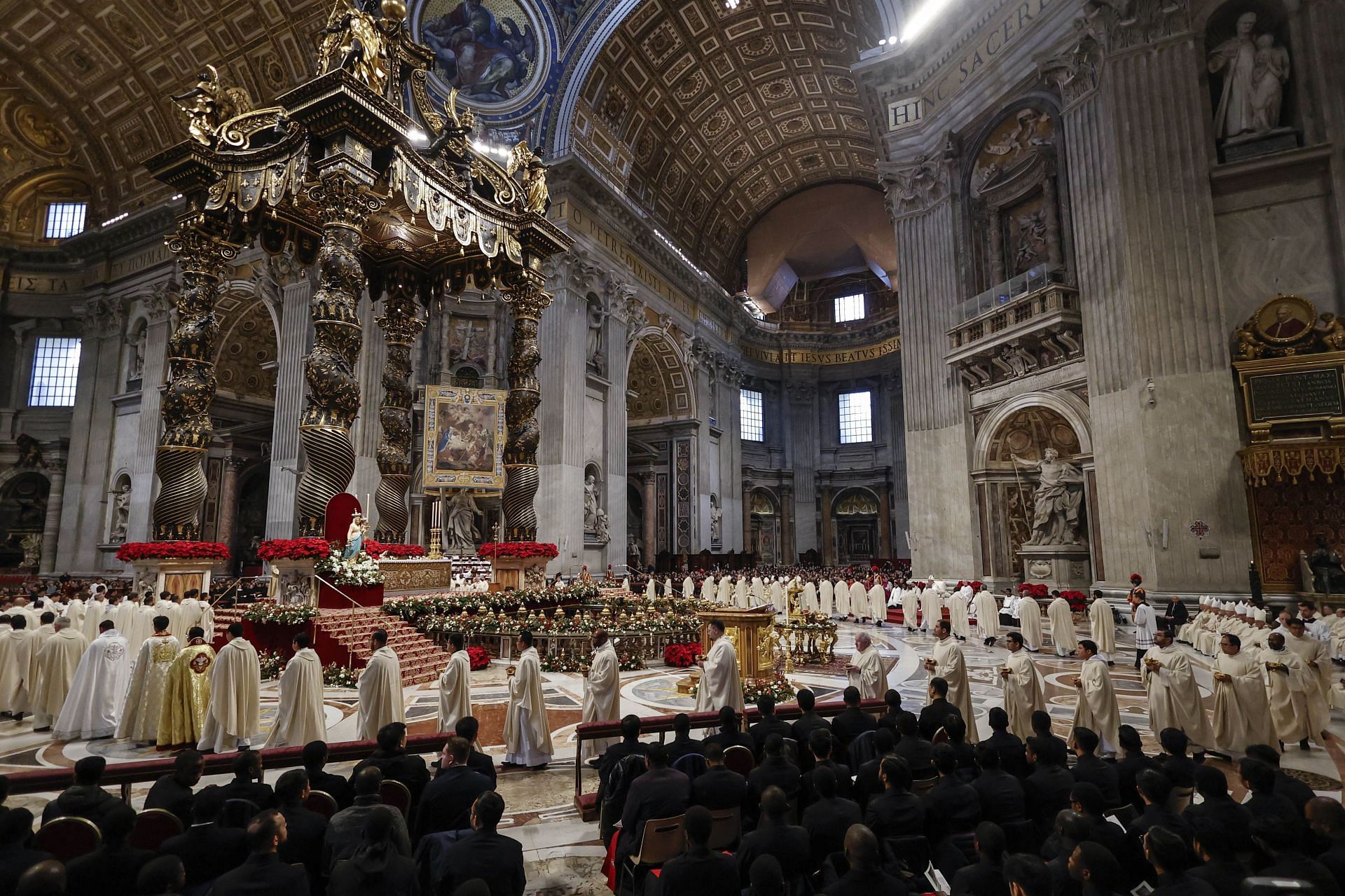 Pope Francis celebrates the Epiphany mass - (Image via: Getty)