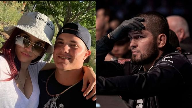 Adrian Morejon's wife captures helpless Khabib Nurmagomedov cornering against Merab Dvalishvili at UFC 311