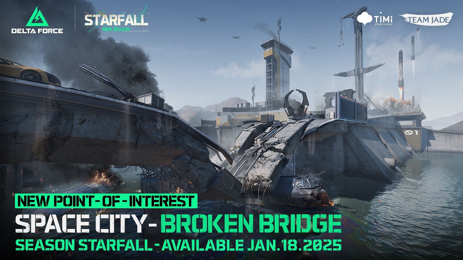 A new Broken Bridge map coming in Delta Force Season 2 Starfall (Image via TiMi Studios Group)