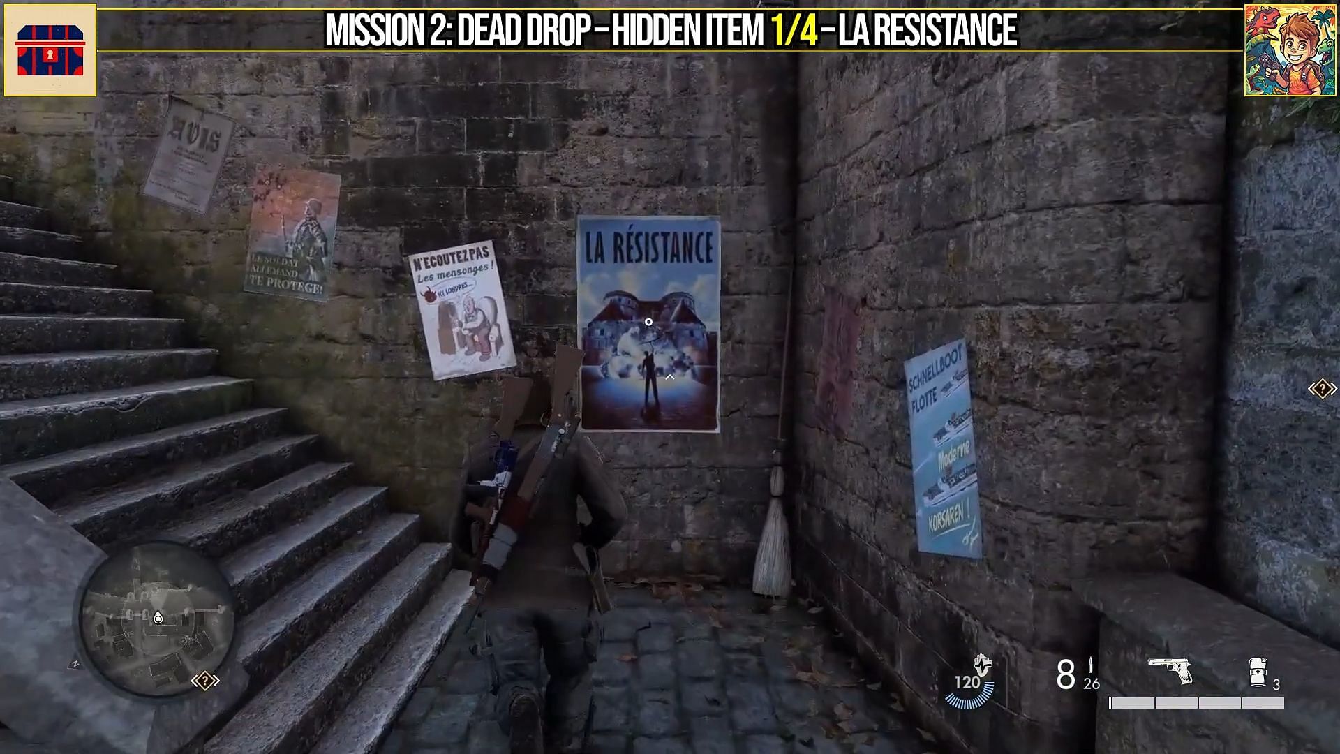 La Resistance location (Image via YT@Game Guides Channel/Rebellion)