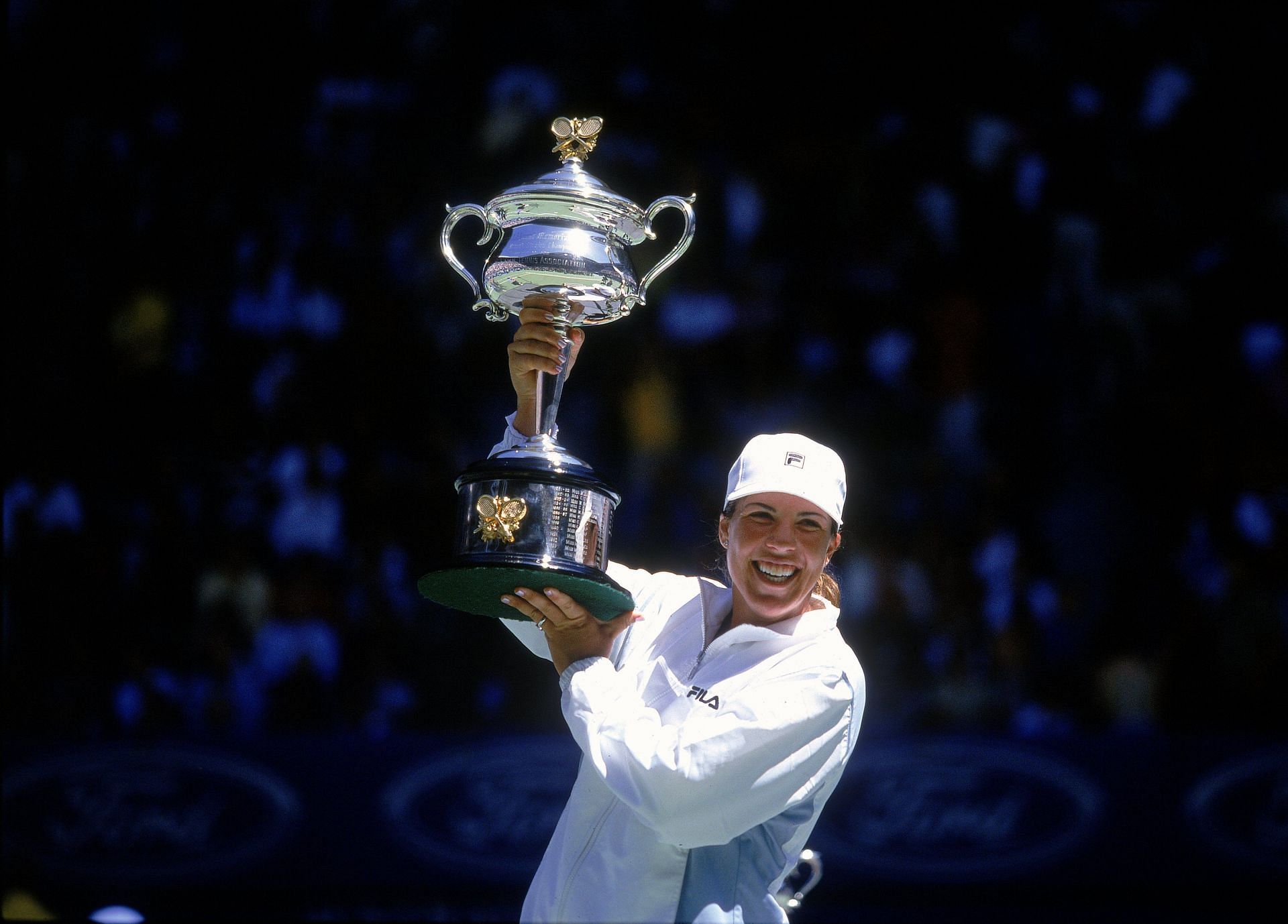 Jennifer Capriati at the at 2001 Australian Open. (Source: Getty)