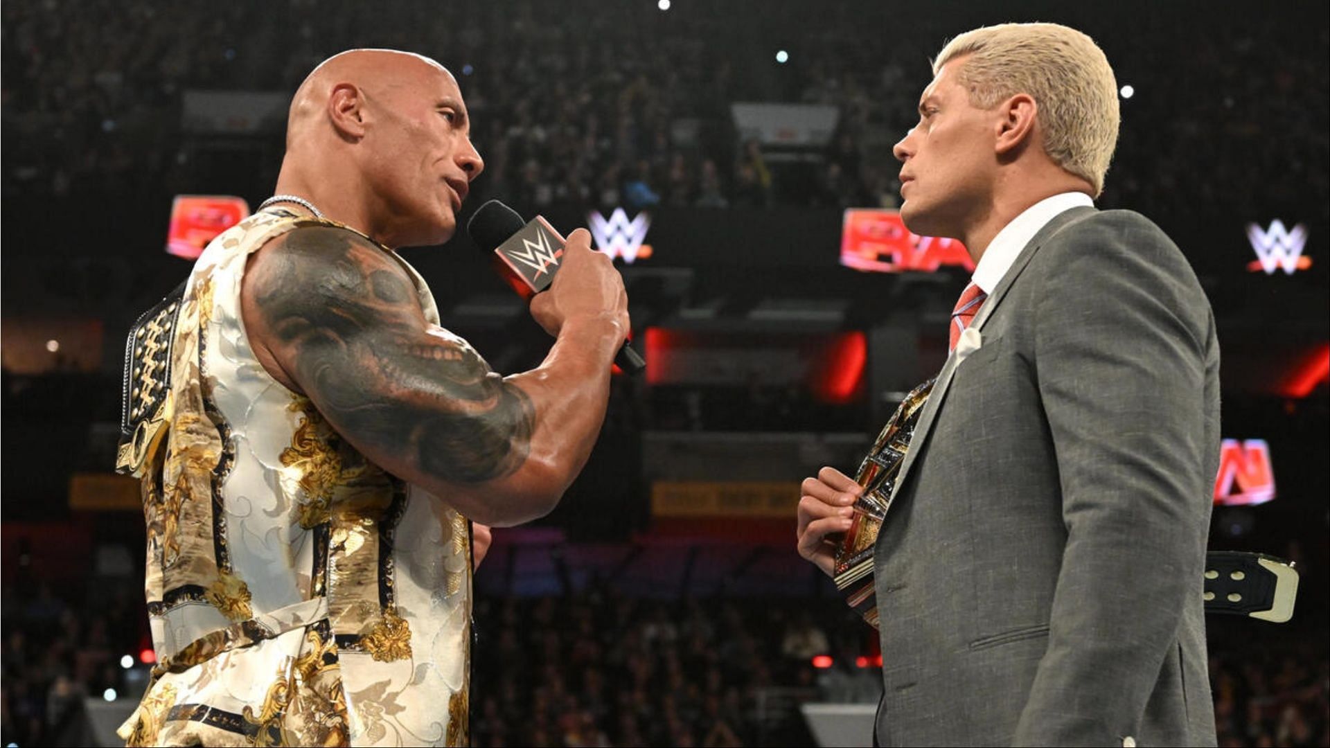 The Rock and Cody Rhodes. (Photo: WWE.com)