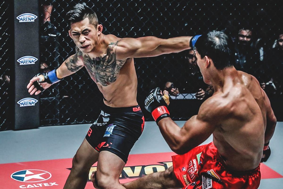 Martin Nguyen knocked out Eduard Folayang in November 2017 to become the first-ever two-division ONE world champion. [Photo via: ONE Championship]