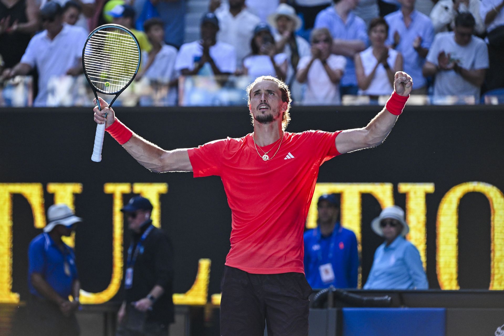 Alexander Zverev at the 2025 Australian Open - Source: Getty