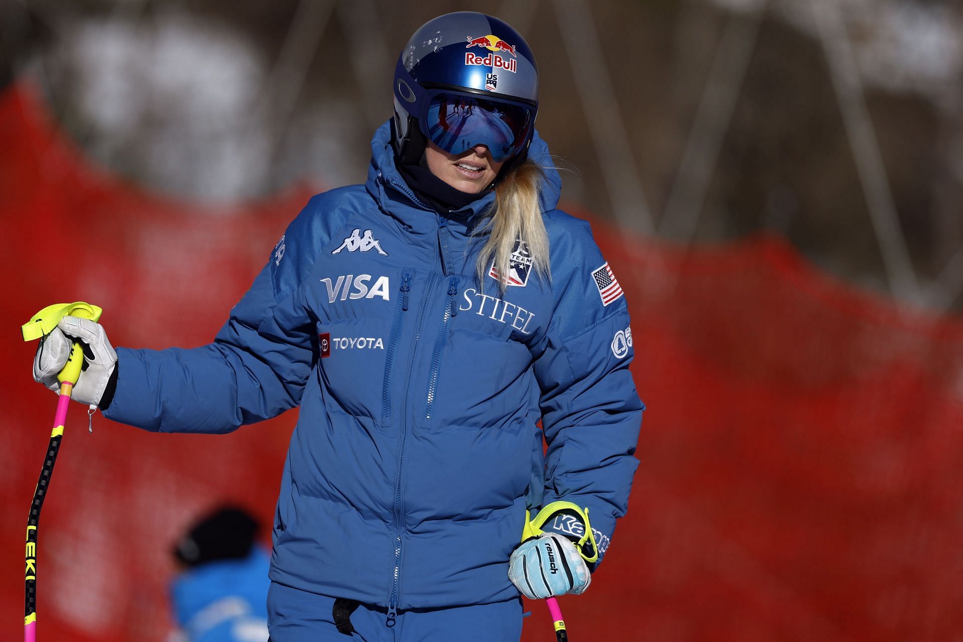 Lindsey Vonn at the Audi FIS Alpine Ski World Cup - Women&#039;s Downhill Training - Source: Getty