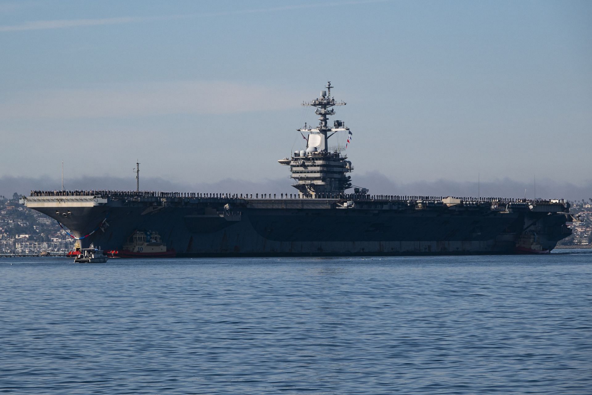 U.S Navy Aircraft Carrier USS Abraham Lincoln  Return From Middle East - Source: Getty