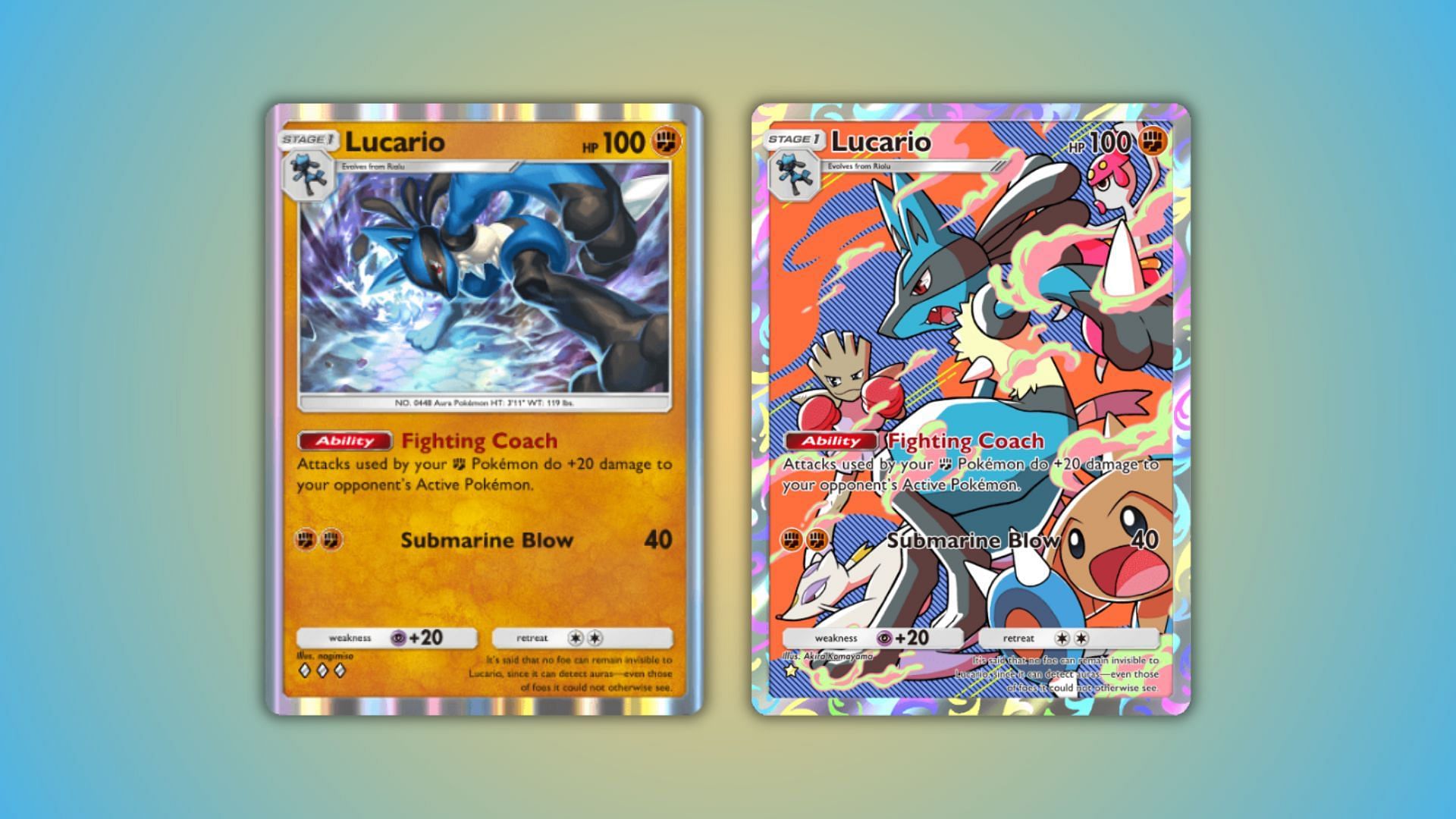 Lucario as seen in the game (Image via The Pokemon Company)