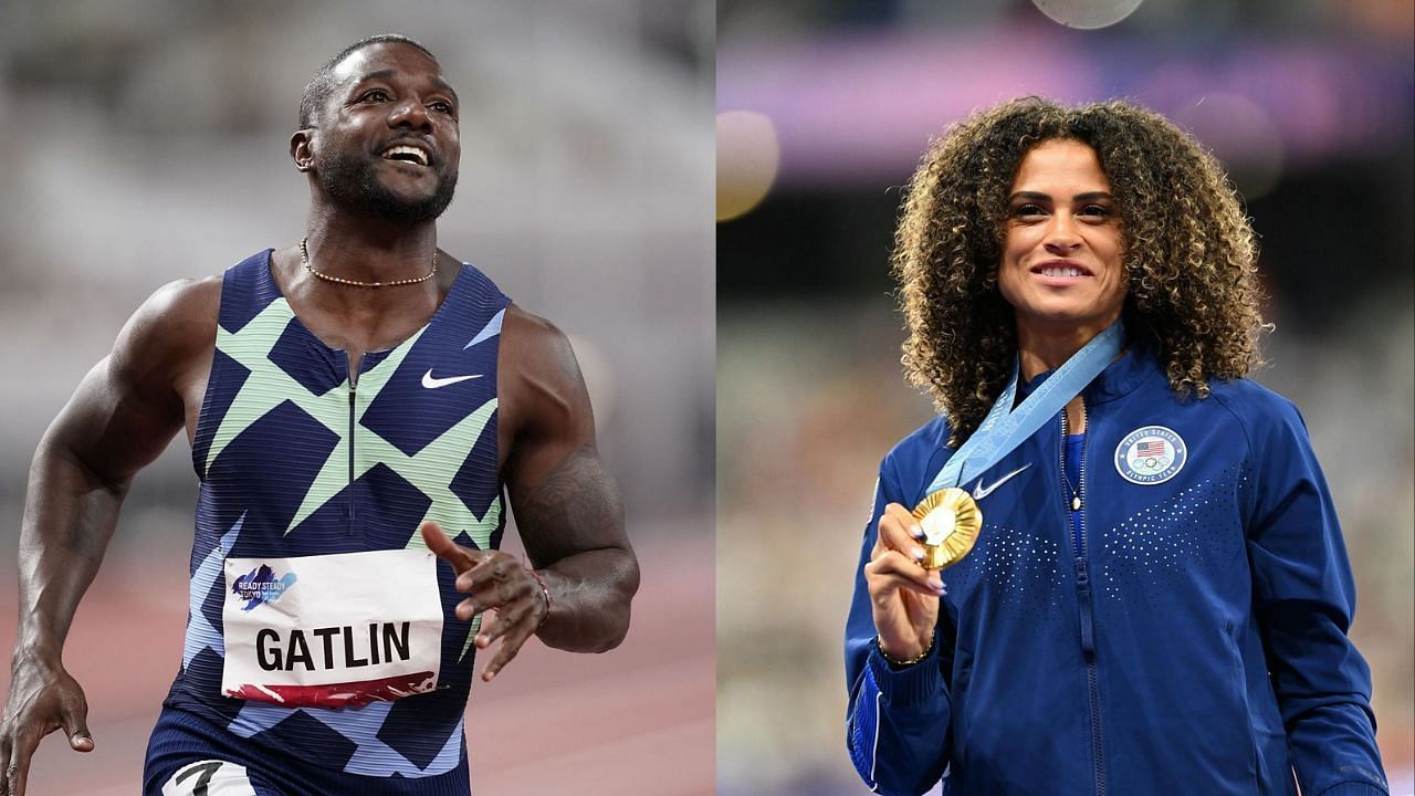 Sydney McLaughlin-Levrone and Justin Gatlin