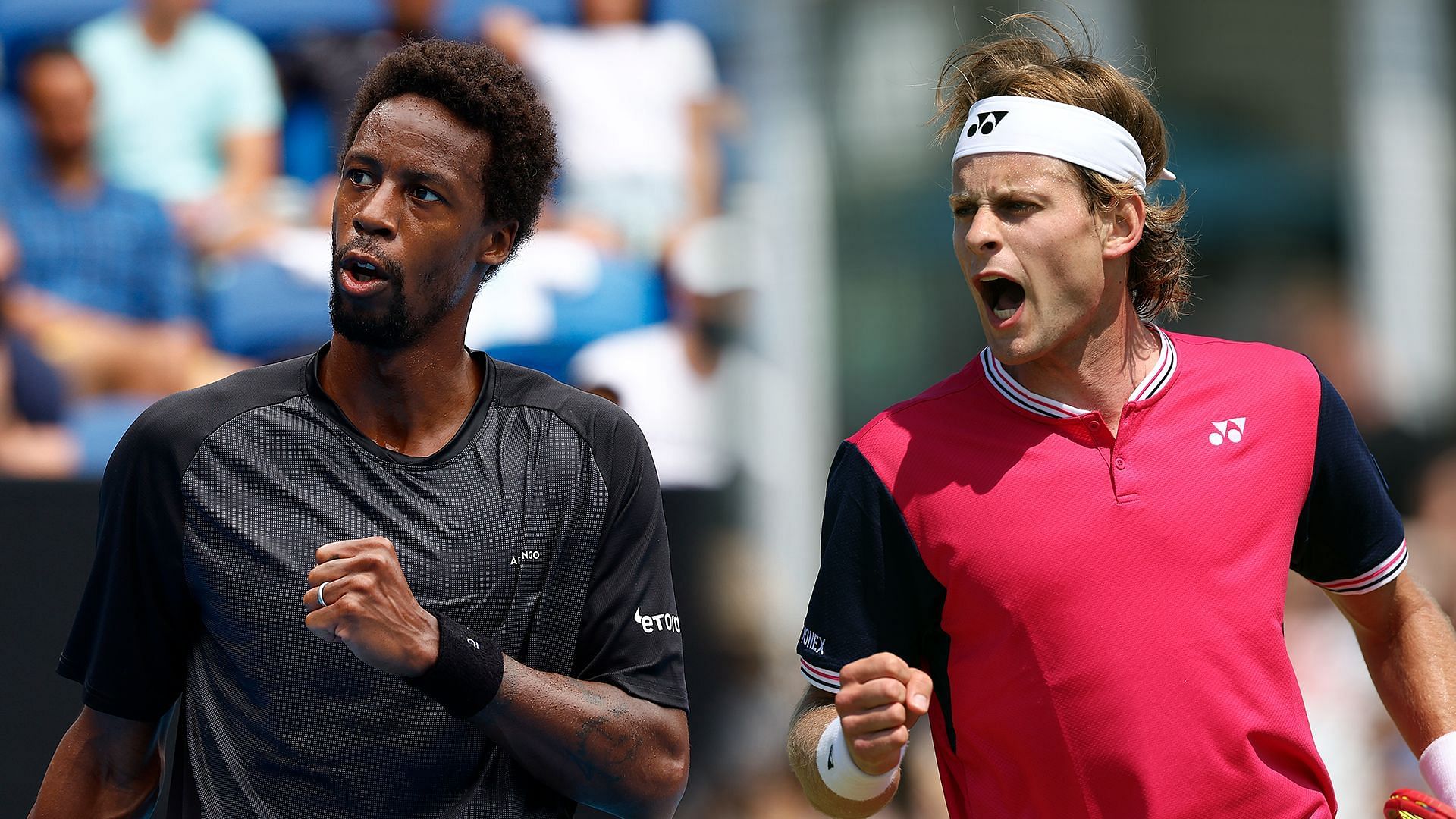 Gael Monfils and Zizou Bergs will fight for the ASB Classic 2025 title. (Photos: Getty)