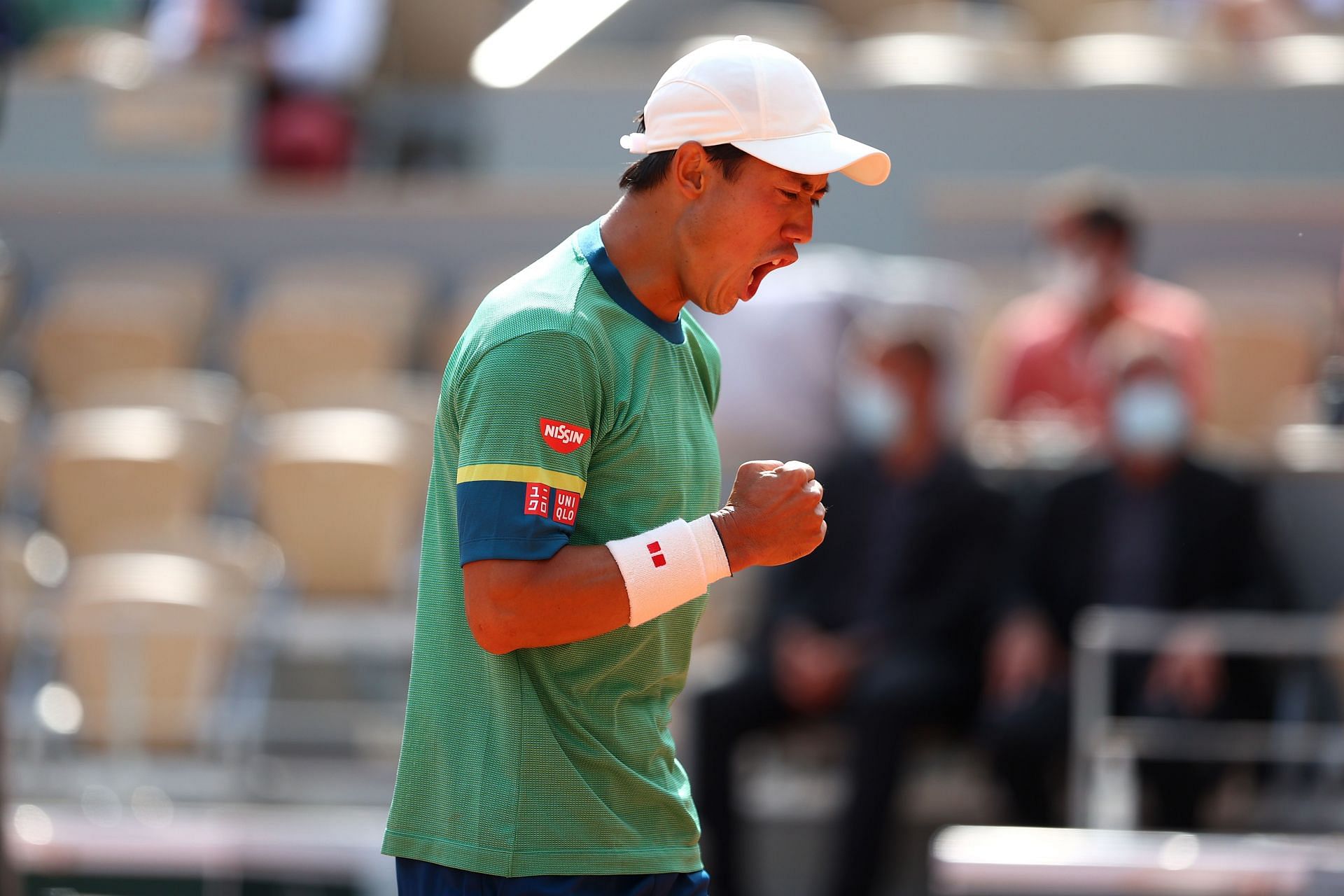 Nishikori at the 2021 French Open - Day Four - Source: Getty