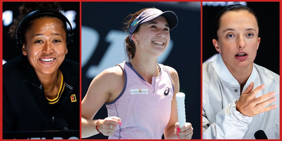 Naomi Osaka, Eva Lys and Iga Swiatek (Source: Getty)