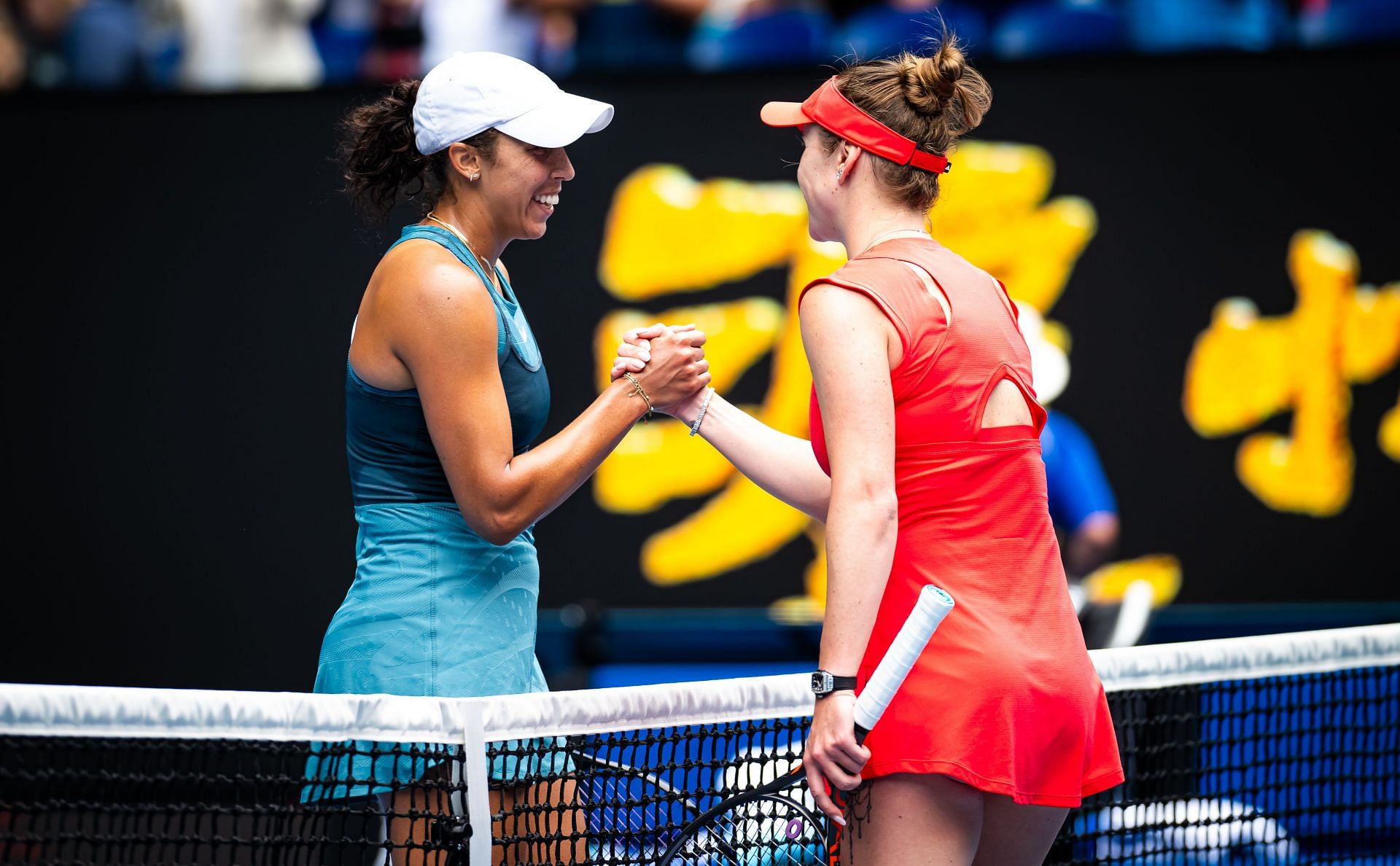 Keys and Svitolina after their Australian Open  quarterfinal (Image Source: Getty)