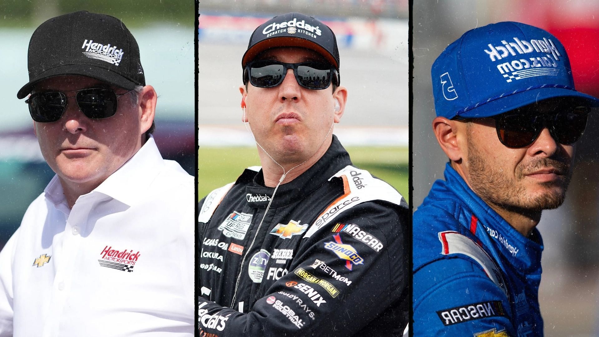 NASCAR insider comments on Chili Bowl attracting drivers like Jeff Gordon (L), Kyle Busch (center), Kyle Larson (R), and more (Image; Imagn)