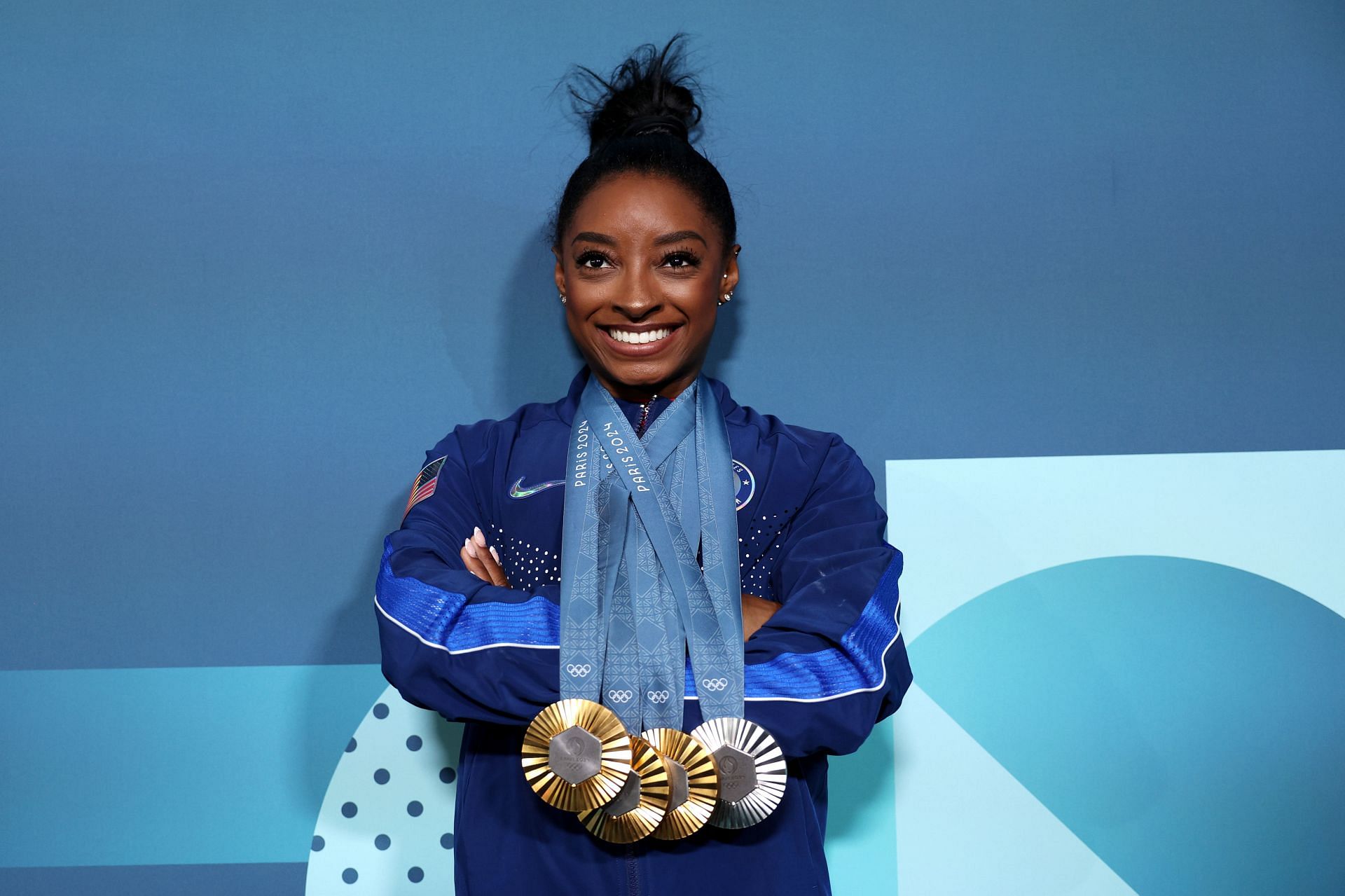 Simone Biles of Team United States at the Olympic Games 2024 in Paris, France. (Photo by Getty Images)