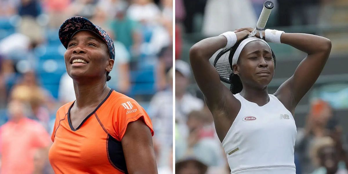 Venus Williams (L), Coco Gauff (R), Sources: Getty