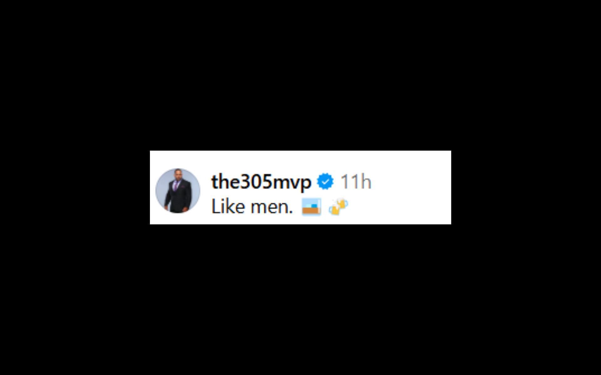 &#039;MVP&#039; reacts to the video of Jiri Prochazka and Jamahal Hill after UFC 311. [Screenshot courtesy: @espnmma on Instagram]