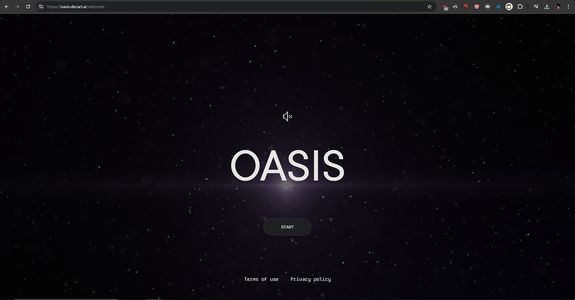 Oasis AI homepage (Image via Decart.ai)