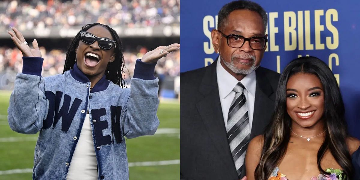 Simone Biles was adopted by Ronald and Nellie Biles. (Images by Getty)