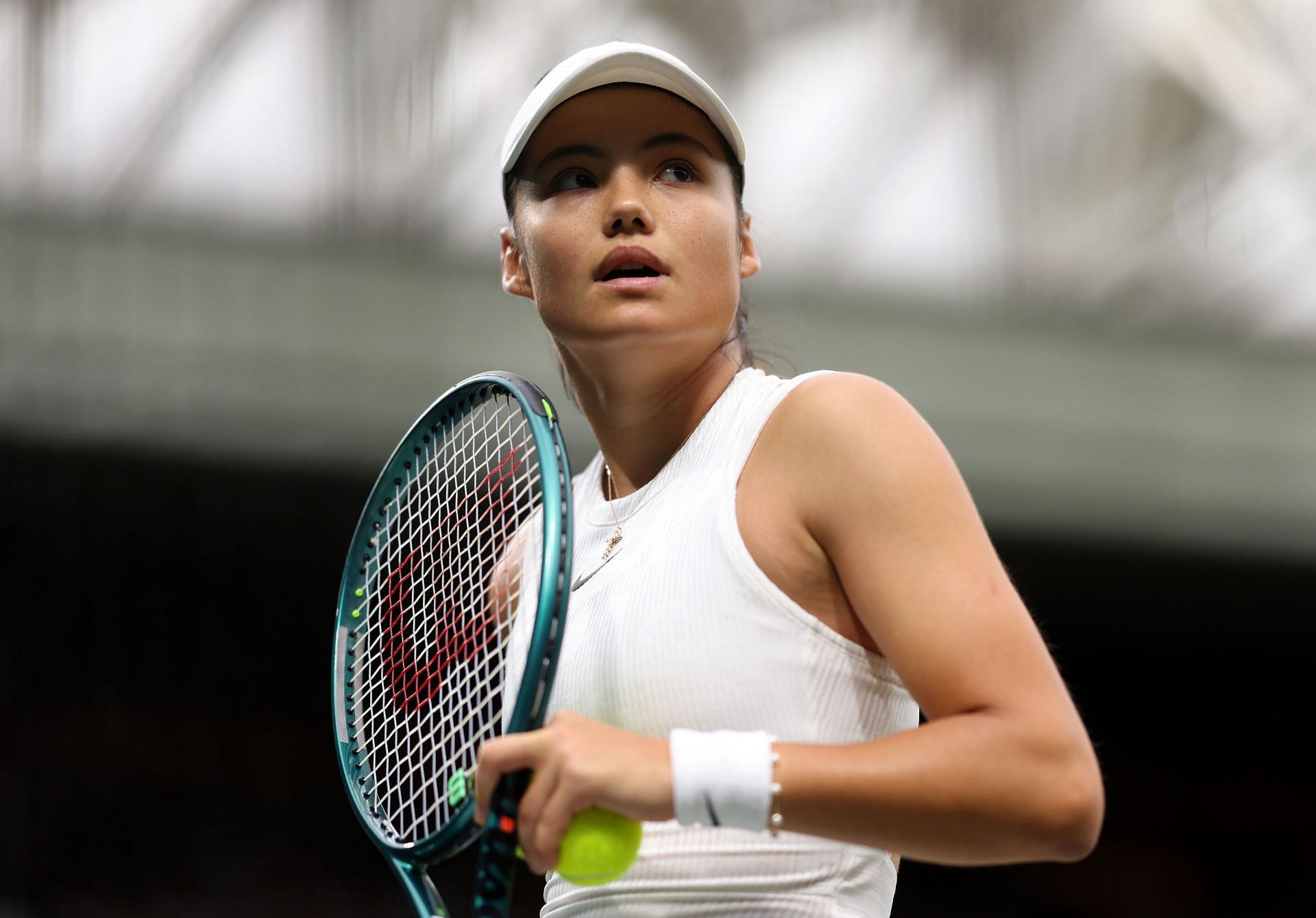 Emma Raducanu at Wimbledon 2024. (Photo: Getty)