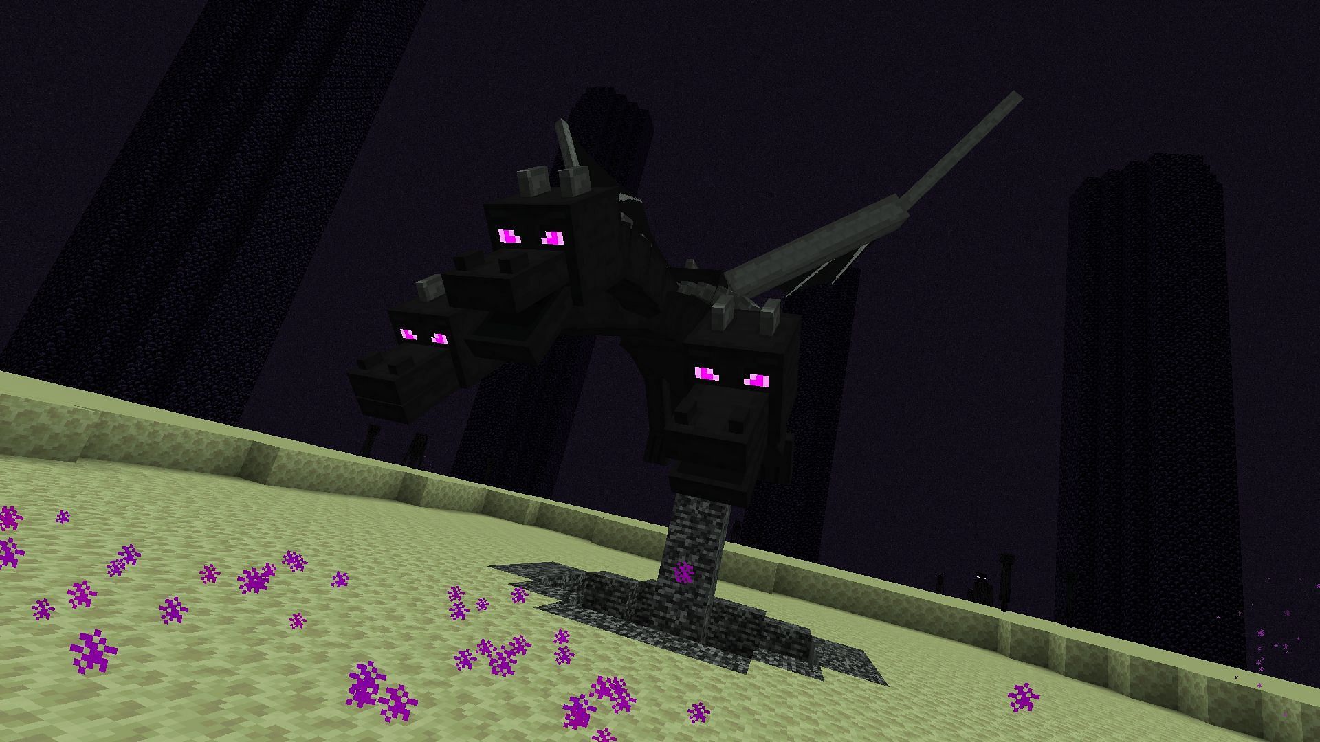 This mod simply makes Ender Dragon a lot harder to defeat (Image via Mojang Studios || CurseForge/@nonamecrackers2)