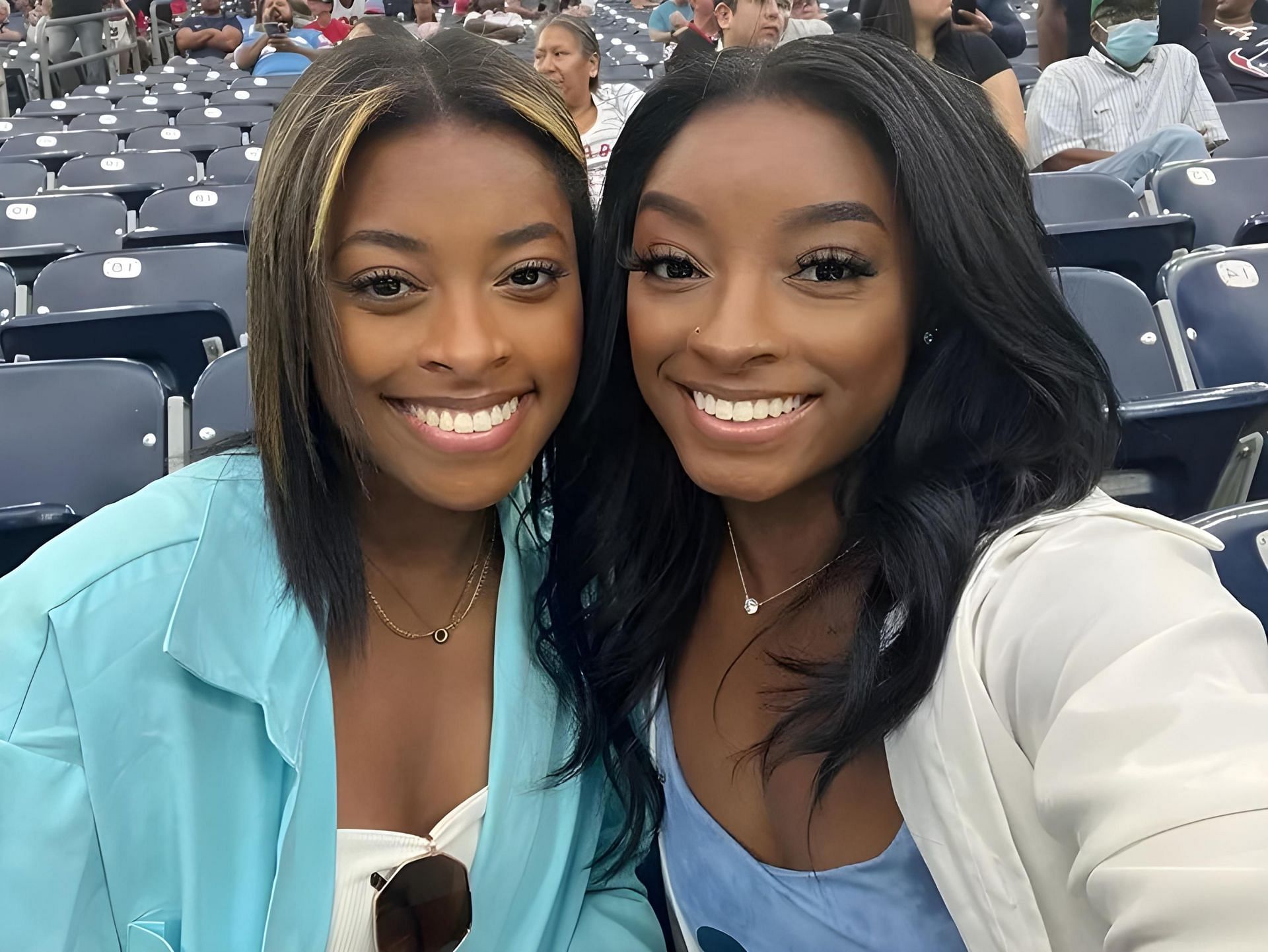 Simone Biles with her sister Adria Biles - Source: People.com