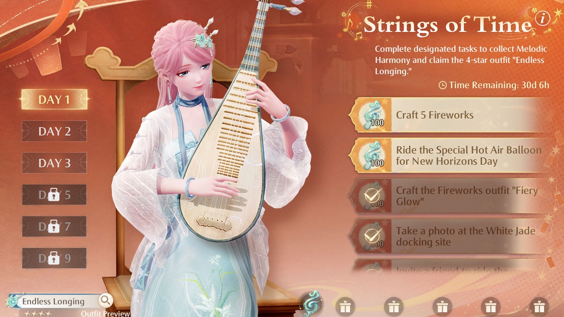 Strings of Time event guide (Image via Infold Games)