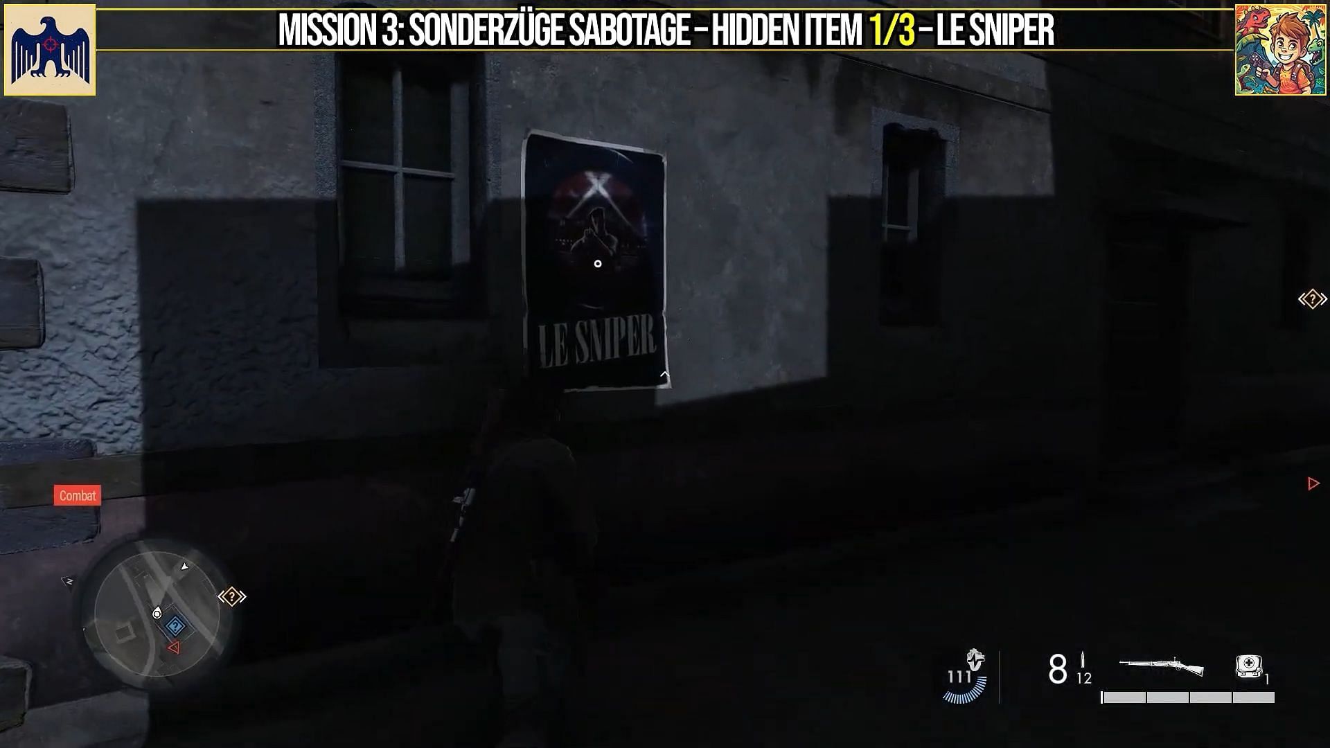 Le Sniper location (Image via YT@Game Guides Channel/Rebellion)