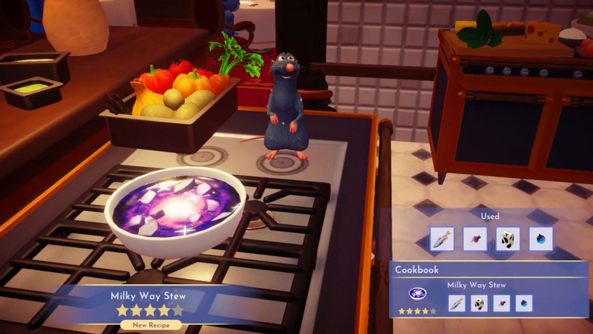 Milky Way Stew is a four-star dish in the game (Image via Gameloft)