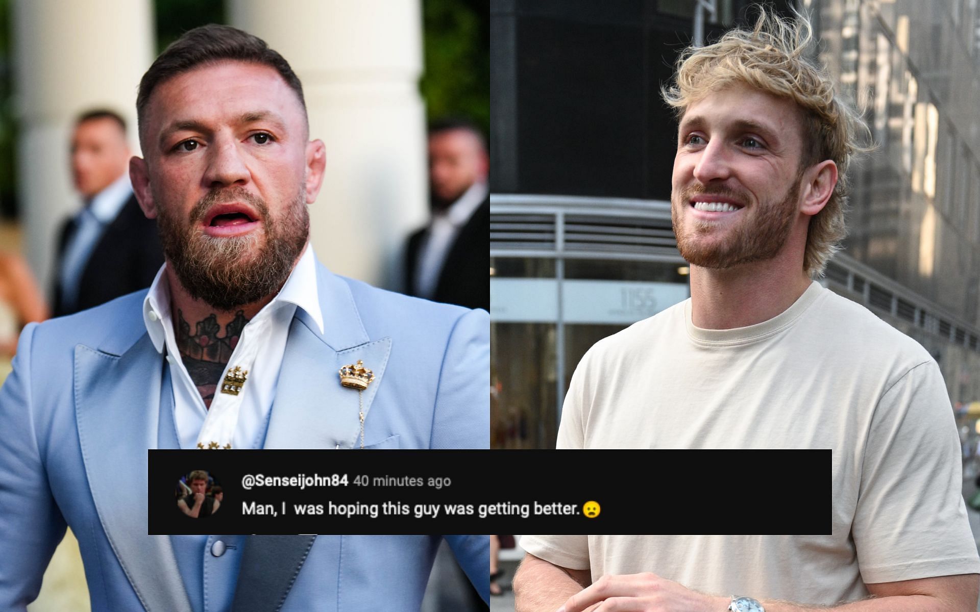 Conor McGregor (left) on potential Logan Paul (right) fight. [Image courtesy: Getty Images]