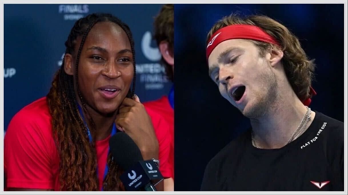 Coco Gauff and Andrey Rublev- Source: Getty