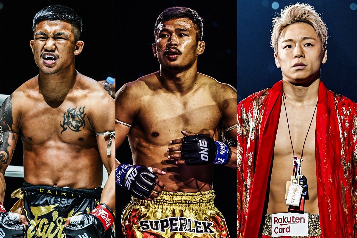 Rodtang (left), Superlek (middle), Takeru (right) [Photo via ONE Championship]