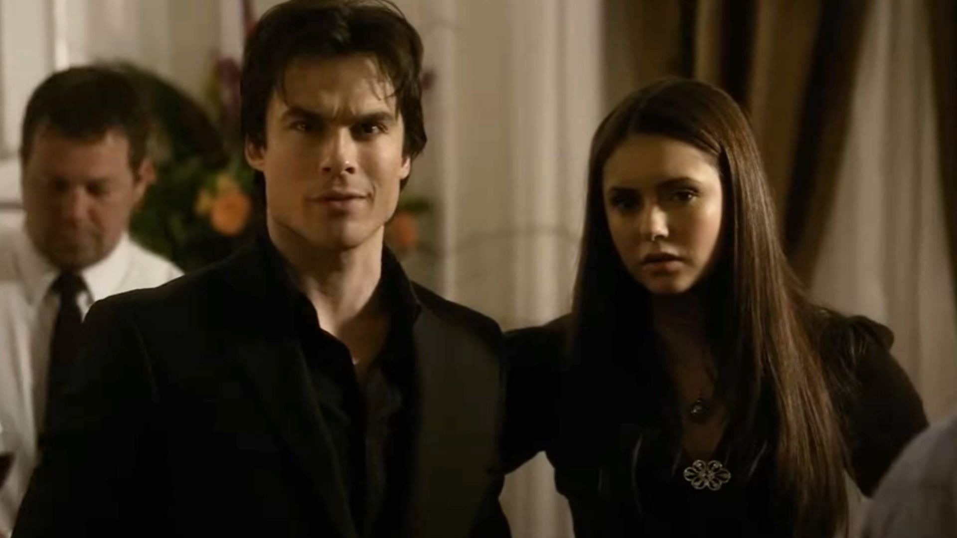 Damon and Elena (Image via Netflix)