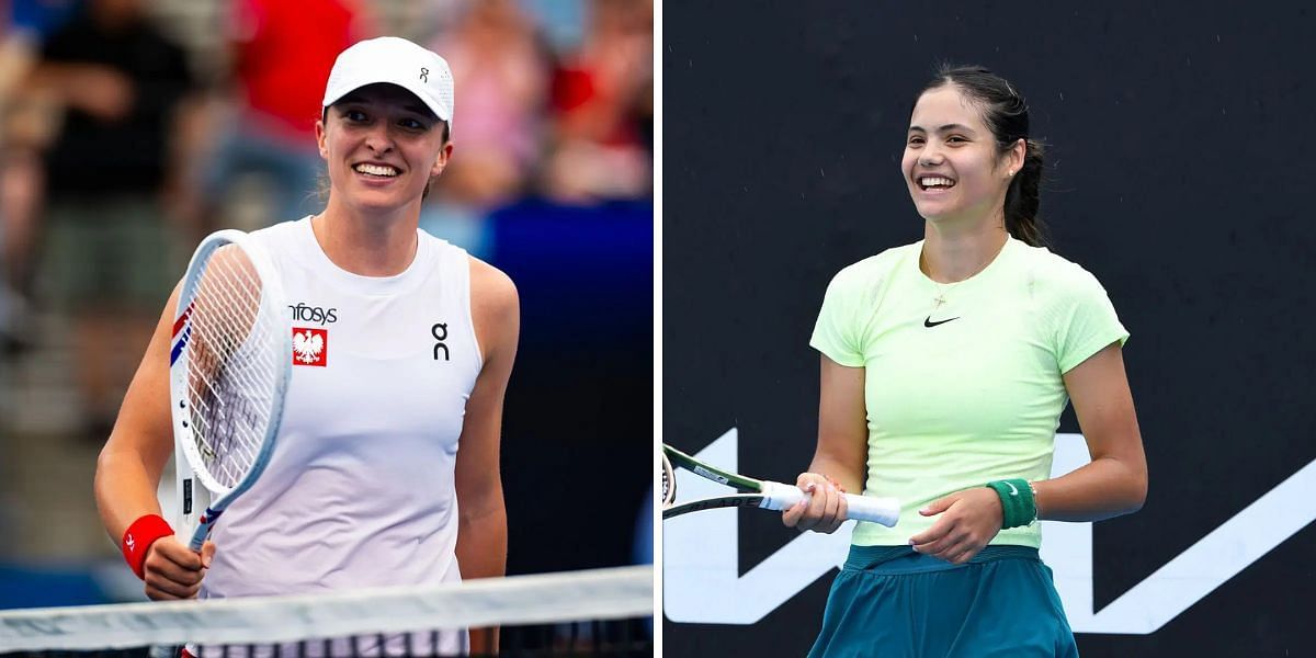 Iga Swiatek will take on Emma Raducanu in the third round of the Australian Open 2025. (Photos: Getty)