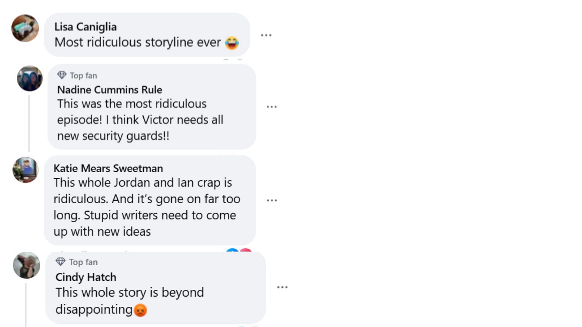 More fan reactions on the same thread (Image via Facebook/The Young and the Restless)