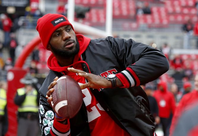 "BELT TO A**": LeBron James' Buckeye pride on full display as Ohio State crushes Ducks in Rose Bowl showdown