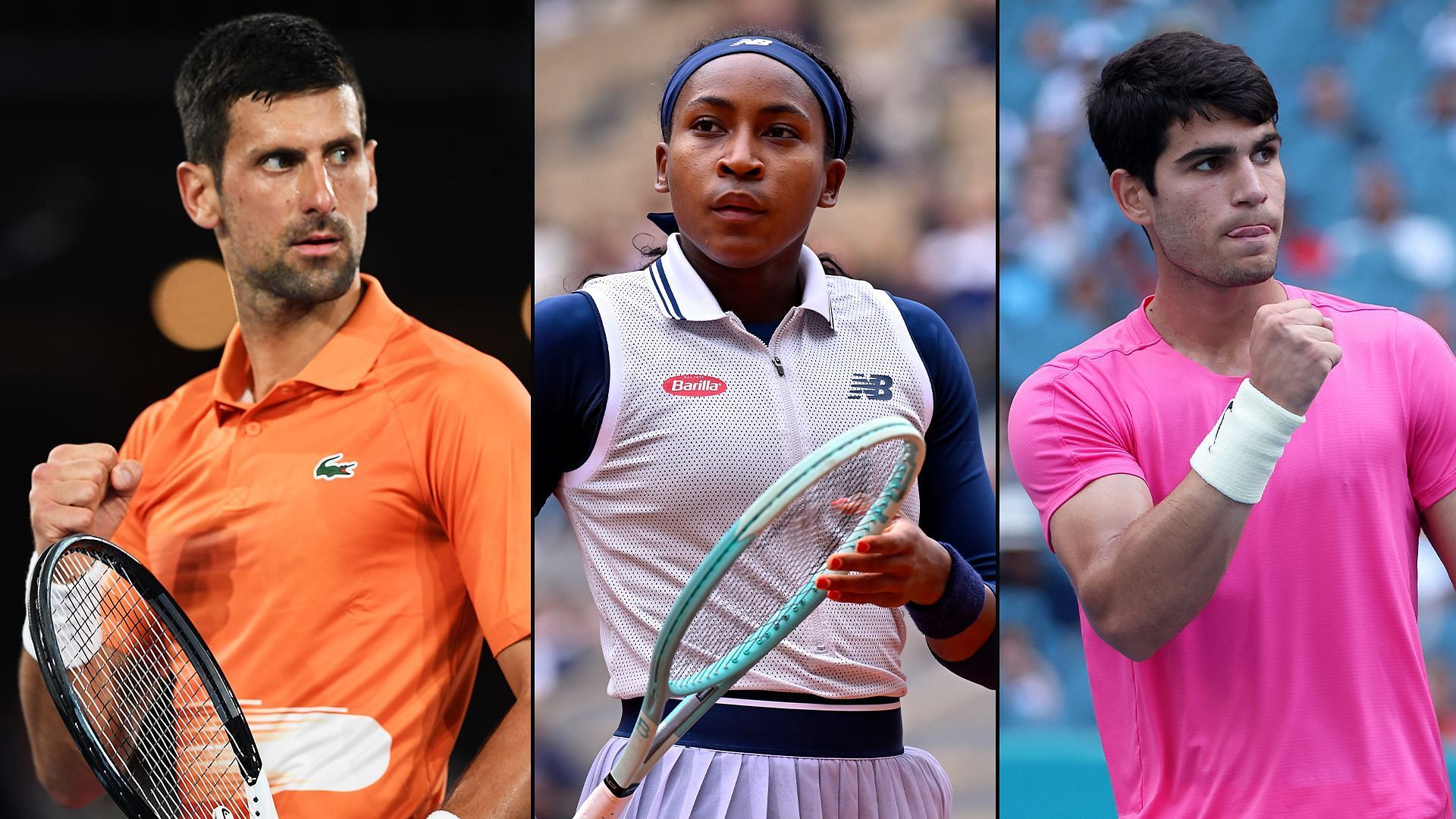 Novak Djokovic, Coco Gauff, and Carlos Alcaraz could be among this year