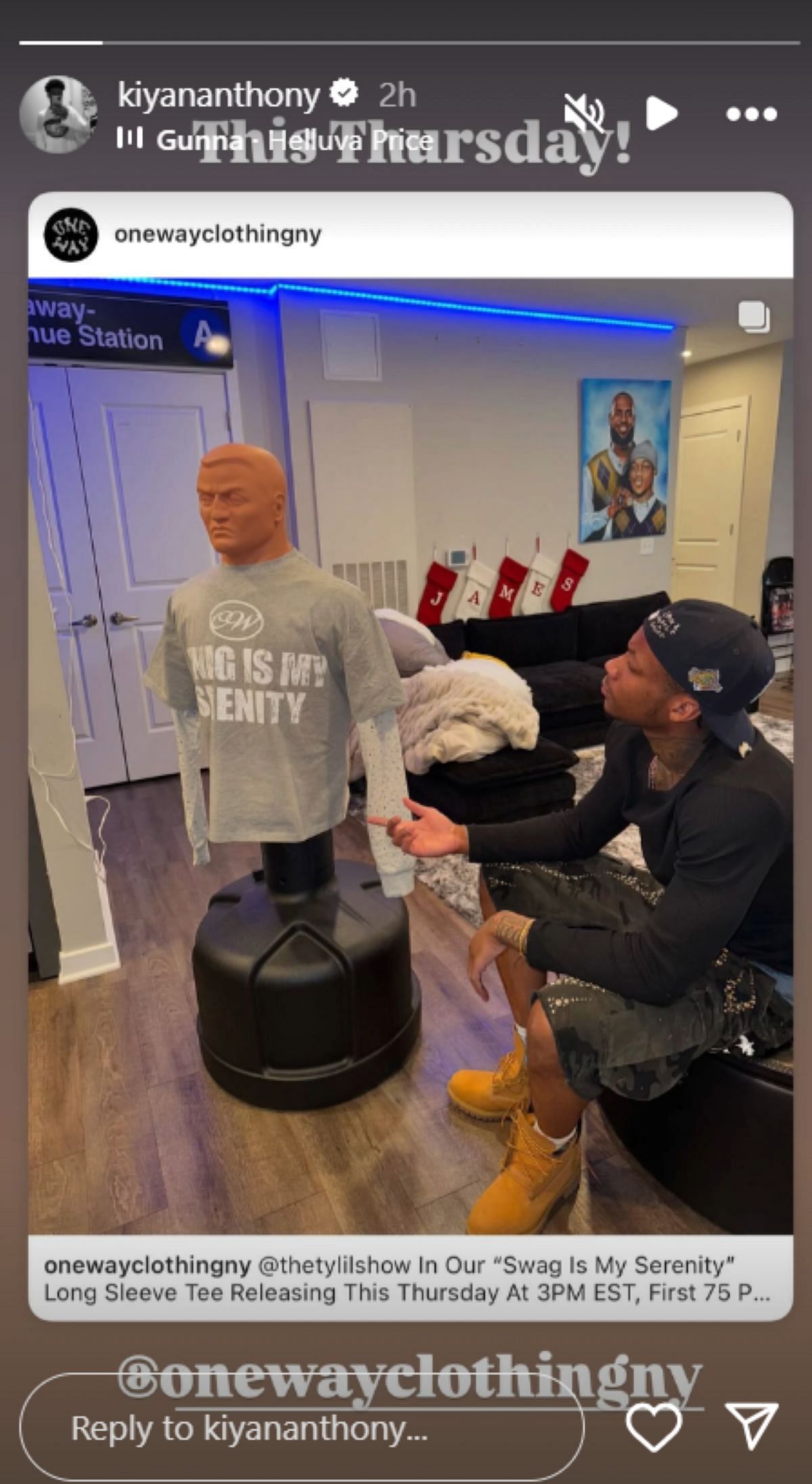 Carmelo Anthony&#039;s son Kiyan Anthony announces new merch drop from his clothing brand